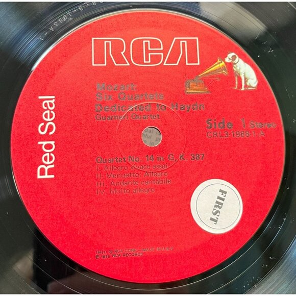 Guarneri Mozart Six Quartets Dedicated To Haydn 3LP Box Set RCA Red Seal CRL1988 - Picture 2 of 9